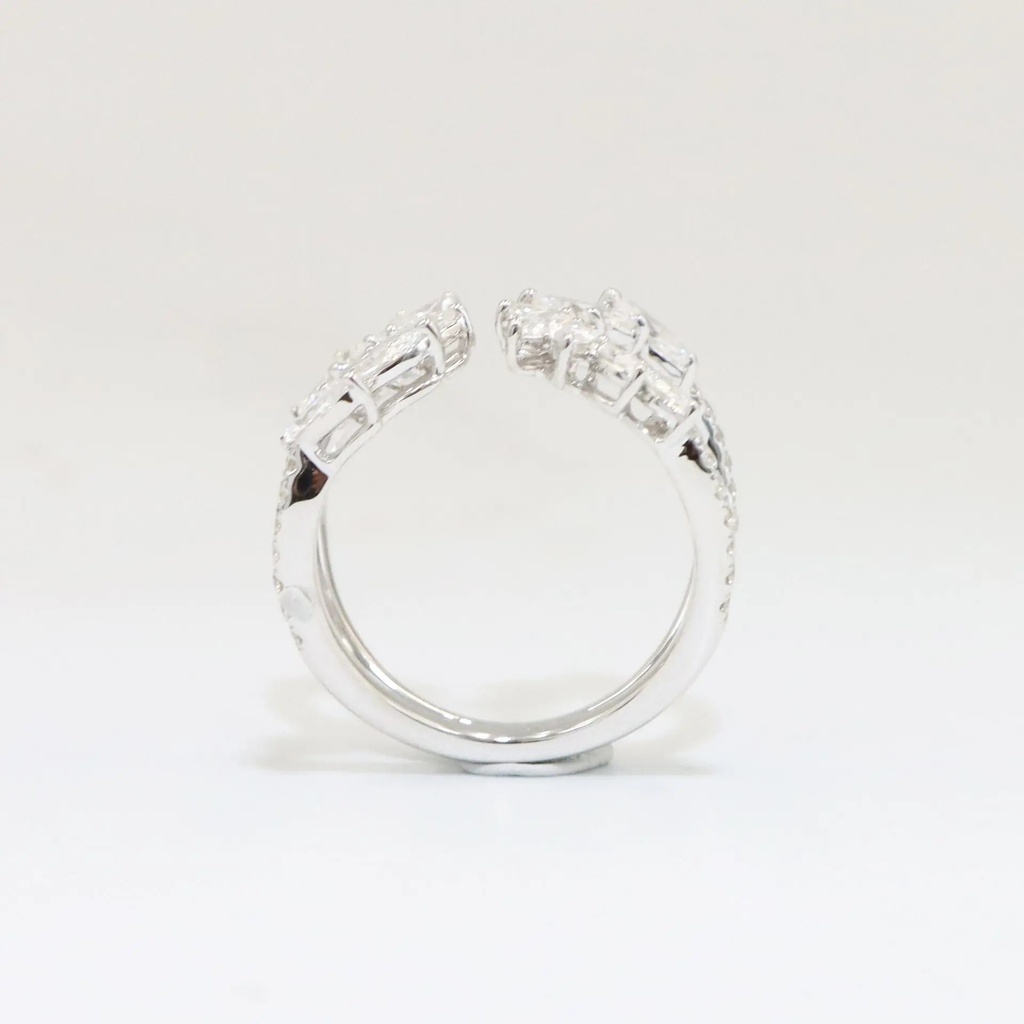 Frost Fratelli White Gold Diamond Cocktail Ring #3