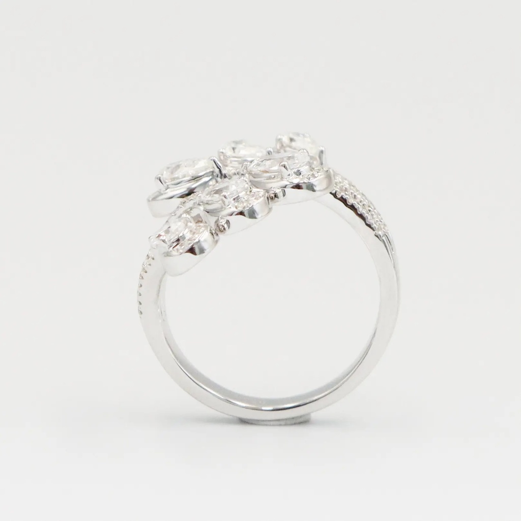Frost Fratelli White Gold Diamond Cocktail Ring #4