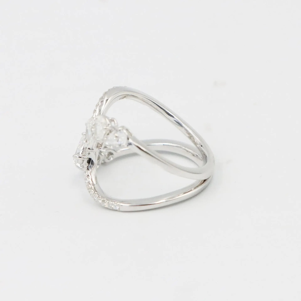 Frost Fratelli White Gold Diamond Cocktail Ring #3