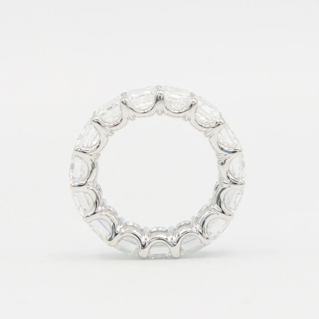 Frost Fratelli White Gold Diamond Emerald Cut Full Eternity Ring #2