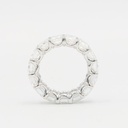 Frost Fratelli White Gold Diamond Emerald Cut Full Eternity Ring #2