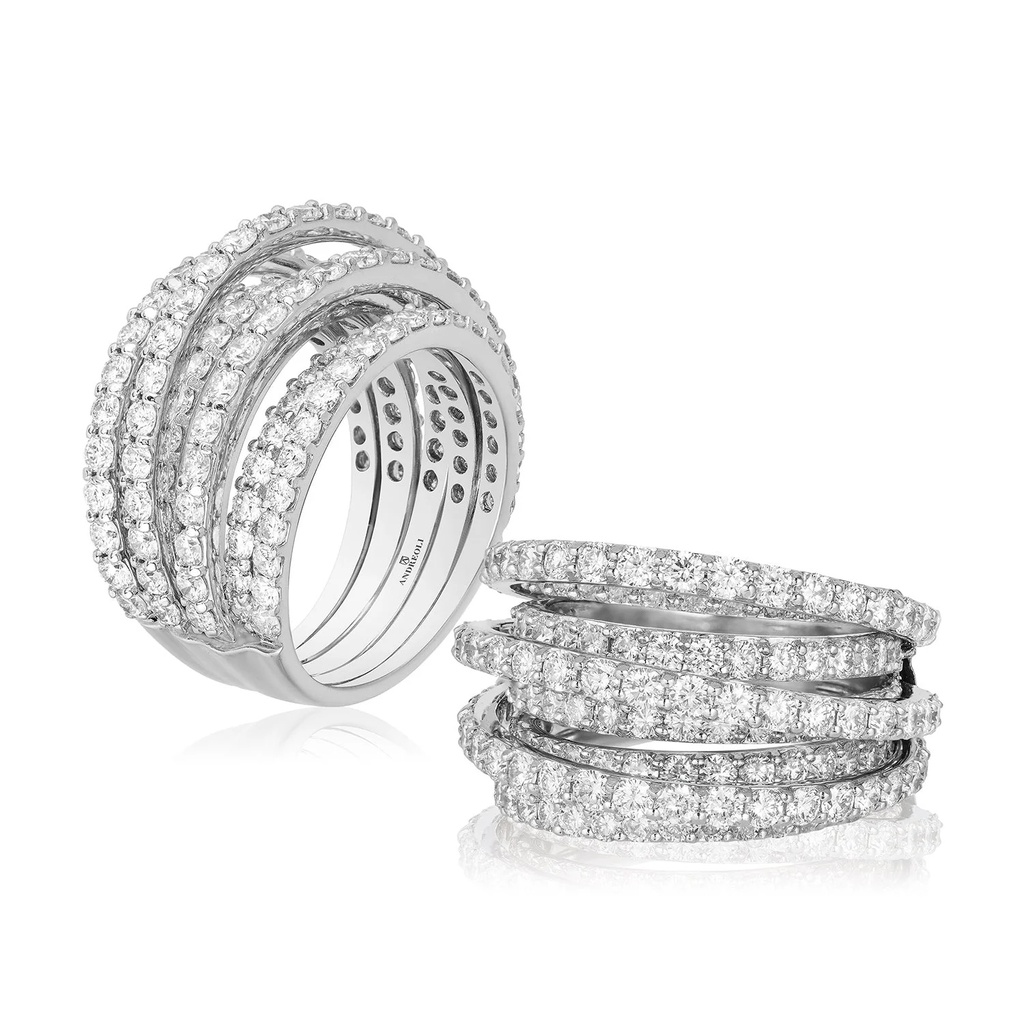 Andreoli White Gold Fiona Diamond Ring R-DMN2803-3 #2