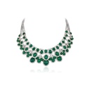 Andreoli White Gold Garden Of Eden Emerald Necklace N4891