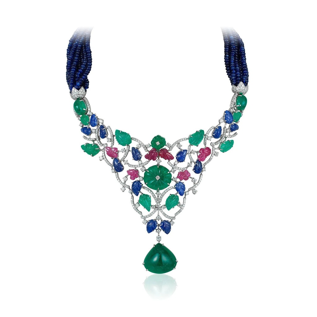 Andreoli White Gold Garden Of Eden Temptations Necklace N-5385MOD