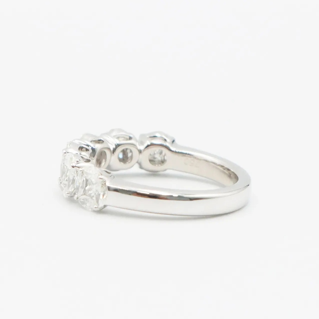 Frost Fratelli White Gold Illusion Half Eternity Ring #3