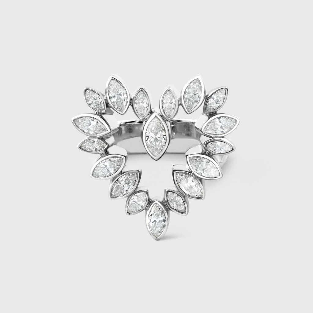 Jany Marcelle White Gold Jackie Ring