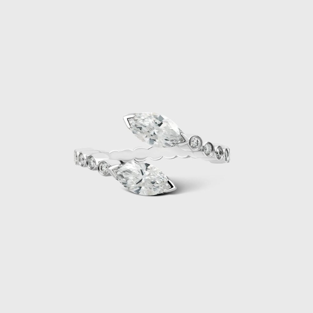 Jany Marcelle White Gold Louise Ring
