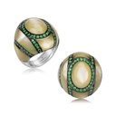Andreoli White Gold Mother Of Pearl Ring R3467 #2