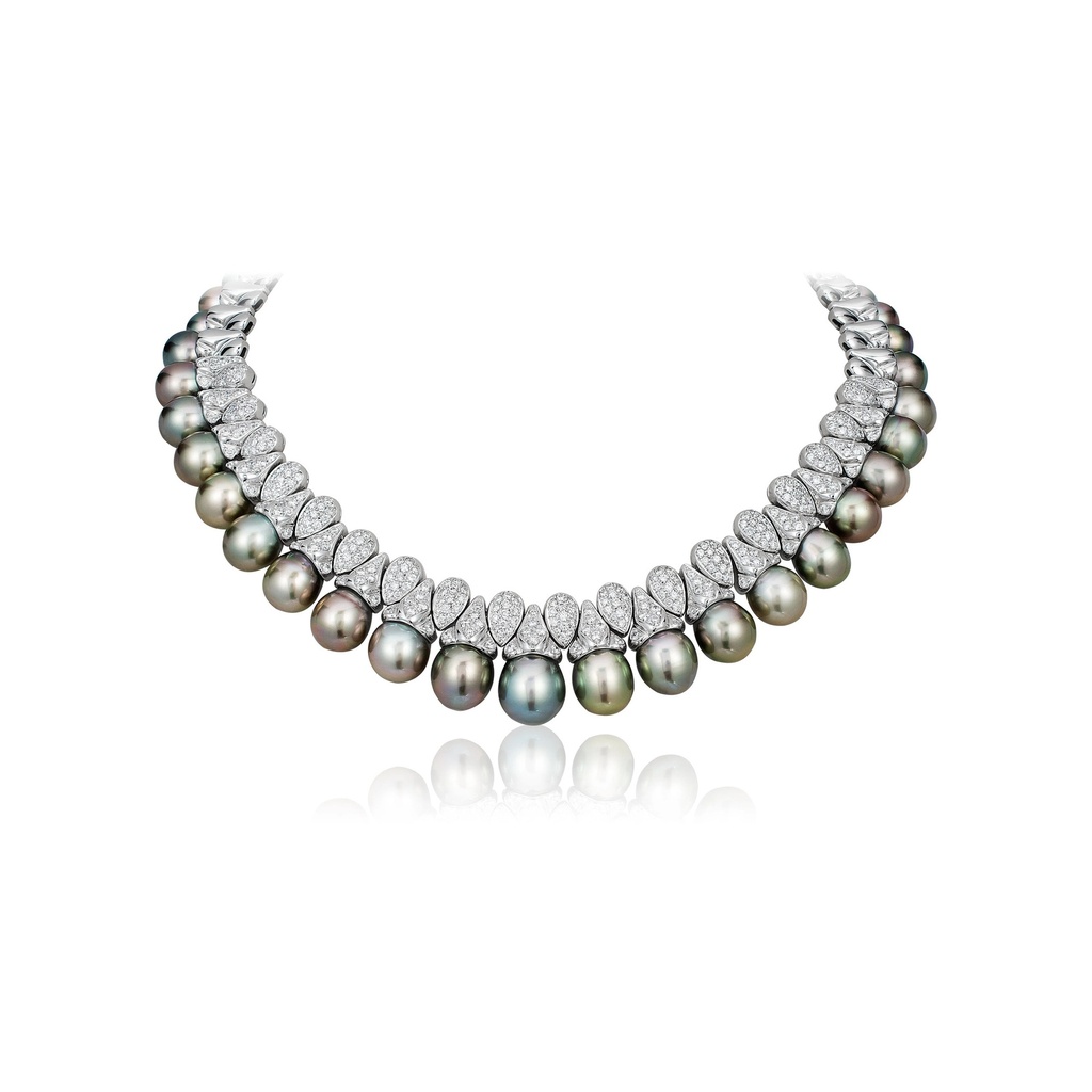 Andreoli White Gold Perla Necklace N534