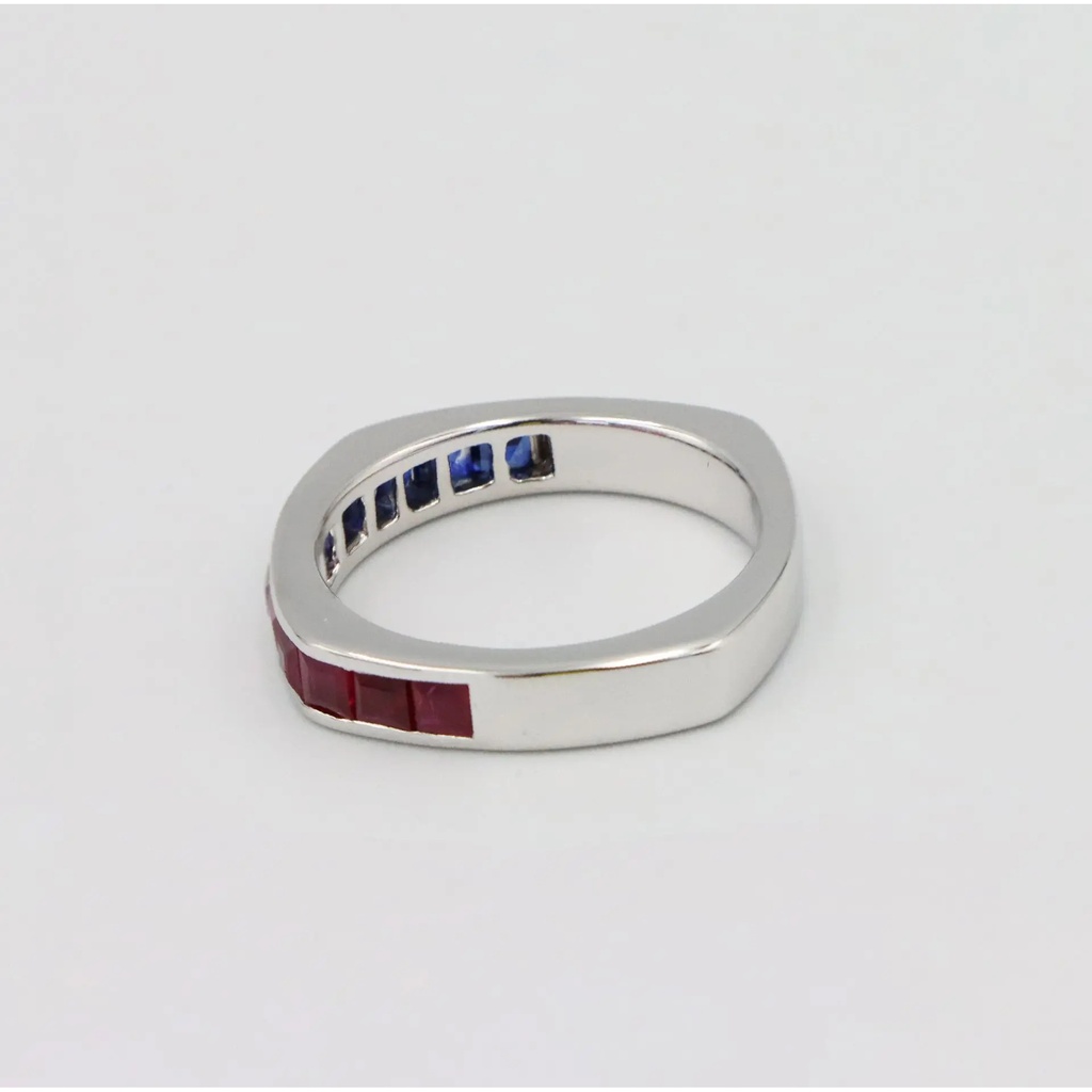 Frost Fratelli White Gold Sapphire & Ruby Ring #2