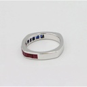 Frost Fratelli White Gold Sapphire & Ruby Ring #2