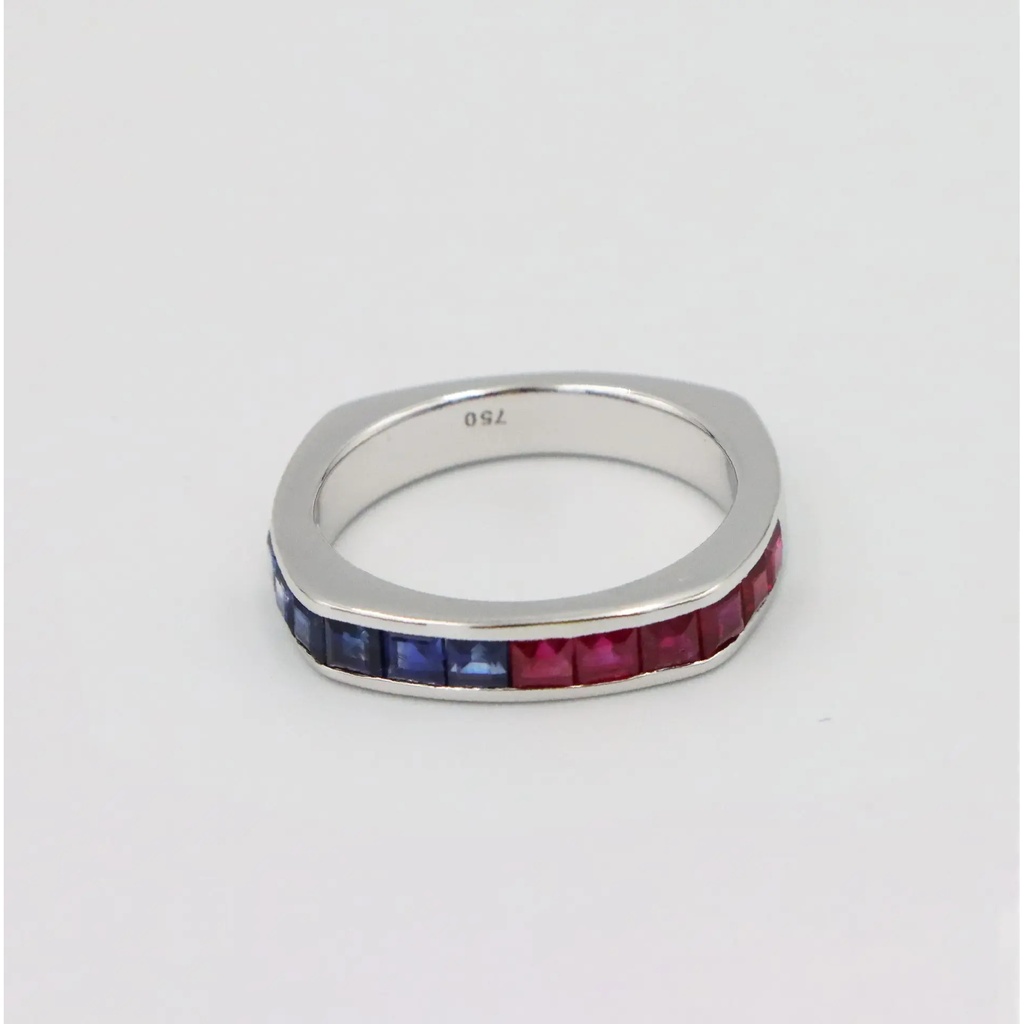 Frost Fratelli White Gold Sapphire & Ruby Ring #3