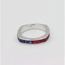 Frost Fratelli White Gold Sapphire & Ruby Ring #3