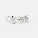Frost Fratelli White Gold Trio Oval Diamond Stud Earrings EAER-1789 #2