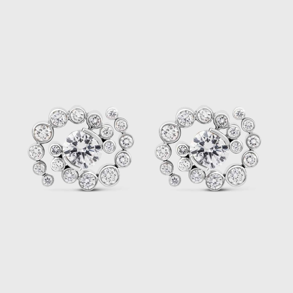 Jany Marcelle White Gold Whirlwind Earrings WG.WHIRLWIND.ER