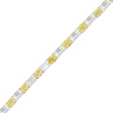 Frost Fratelli White Gold Yellow & White Diamond Tennis Bracelet FBR-2146