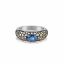 Andreoli White Gold Yellow Sapphire Engagement Ring R716