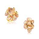 Andreoli Yellow Gold Citrine Flower Ring R4997 #3