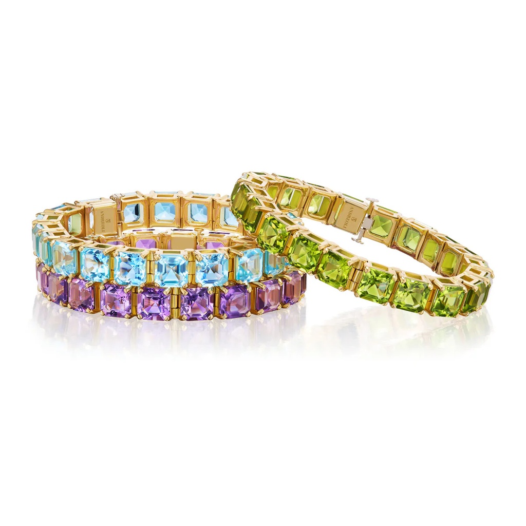 Andreoli Yellow Gold Elettra Peridot Bracelet B-CDZ460 #2