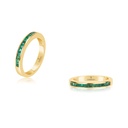 Andreoli Yellow Gold Emerald Pinky Ring R2118