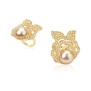 Andreoli Yellow Gold Golden Pearl Ring Yellow Gold R113 #2
