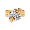 Andreoli Yellow Gold Heartfelt Elegance Ring R2764