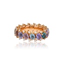 Andreoli Yellow Gold Rosa Eternity Band R-PDA5170-5