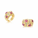 Andreoli Yellow Gold Ruby Cabochon Ring R2197 #2