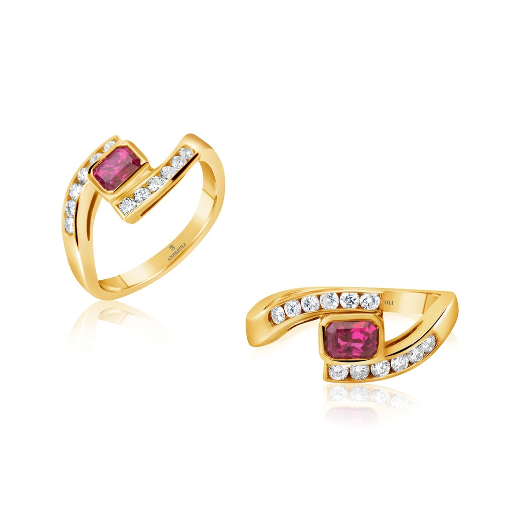 Andreoli Yellow Gold Ruby Ring Yellow Gold R-C #2