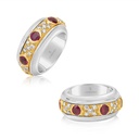 Andreoli Yellow Gold Ruby Spinning Ring R2615-2 #2