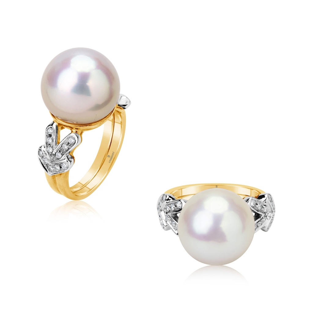 Andreoli Yellow Gold South Sea Pearl Ring R2652 #2