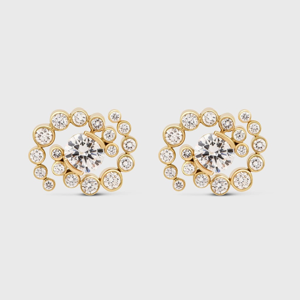 Jany Marcelle Yellow Gold Whirlwind Earrings YG.WHIRLWIND.ER