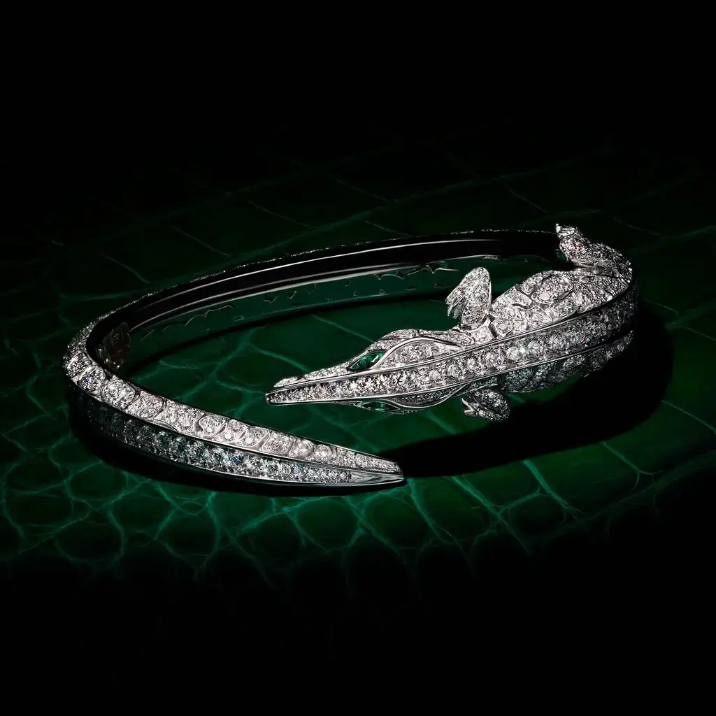 Orlov Croco Dream Full Pave Diamond Bracelet - White Gold 04B6DM-WG #3