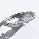 Orlov Croco Dream Full Pave Diamond Bracelet - Yellow Gold 04B6DM