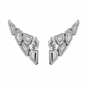 Orlov Skin 5 Elements Light Pave Diamond Earrings - White Gold CSK-E5EWLM1