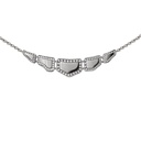 Orlov Skin 5 Elements Light Pavé Diamond Necklace - White Gold CSK-P5EWLM