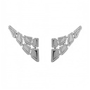 Orlov Skin 6 Elements Light Pave Diamond Earrings - White Gold CSK-E6EWLM