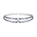 Orlov Skin Double Row Light Pave Diamond Choker - White Gold CSK-O2RWLM07