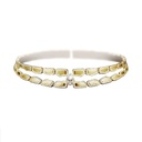 Orlov Skin Double Row Light Pave Diamond Choker - Yellow Gold CSK-O2RYLM07