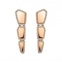 Orlov Skin Drop Light Pavé Diamond Earrings - Rose Gold CSK-EDRRLM