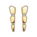 Orlov Skin Drop Light Pave Diamond Earrings - Yellow Gold CSK-EDRYLM