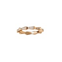 Orlov Spike 1 Row Full Pave Diamond Band - Yellow Gold