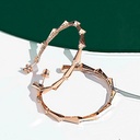 Orlov Spike 1 Row Light Pavé Diamond Hoops - Rose Gold CSP-H1RRLM