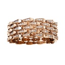 Orlov Spike 5 Row Manchette Full Pave Diamond Bracelet - Rose Gold CSP-B5RRF