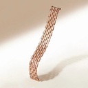 Orlov Spike 5 Row Manchette Light Pave Diamond Bracelet - Rose Gold CSP-M5RRL #3