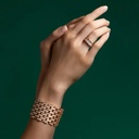 Orlov Spike 9 Row Manchette Light Pave Diamond Bracelet - Yellow Gold CSP-M9RYL #2