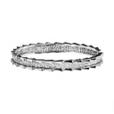 Orlov Spike Double Row Full Pave Diamond Bracelet - White Gold CSP-B2RWF