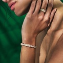 Orlov Spike Double Row Full Pave Diamond Ring - Rose Gold #2