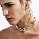 Orlov Spike Large 3 Row Light Pavé Diamond Necklace - Rose Gold CSP-N3RBRL