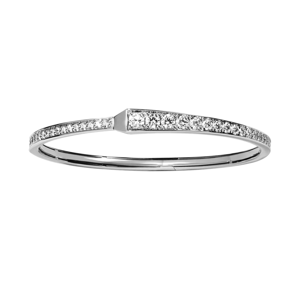 Orlov Spike One Full Pave Diamond Bracelet - White Gold CSP-BSOWF